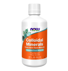 Коллоидные минералы, Colloidal Minerals Liquid original, Now Foods, раствор 946 мл
