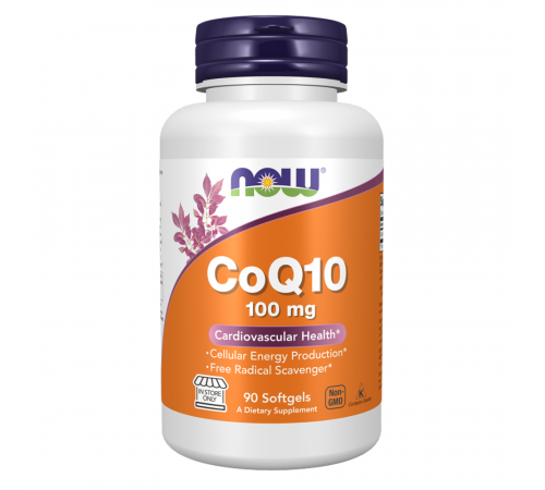 Коэнзим 100мг, CoQ10 100 мг, Now Foods, 90 мягких капсул