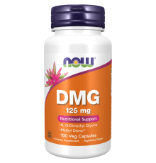 ДМГ 125мг, DMG 125 mg, Now Foods, 100 вегетарианских капсул