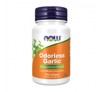 Чеснок без запаха, Odorless Garlic, Now Foods, 100 гелевых капсул