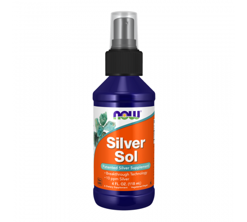 Коллоидное серебро (серебряная вода), Silver Sol, Now Foods, 118 ml