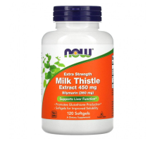 Силимарин усиленный 450 мг, Silymarin Milk Thistle Extract, Now Foods, 120 гелевых капсул