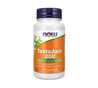 Добавка для мужского здоровья, TestoJack 200, Now Foods, 60 вегетарианских капсул