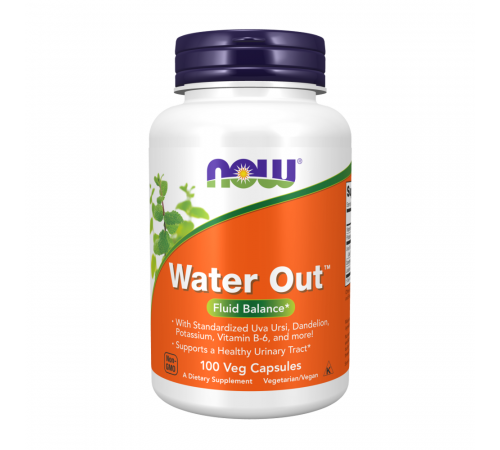 Мочегонный комплекс, Water Out, Now Foods, 100 вегетарианских капсул