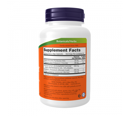 Мочегонный комплекс, Water Out, Now Foods, 100 вегетарианских капсул