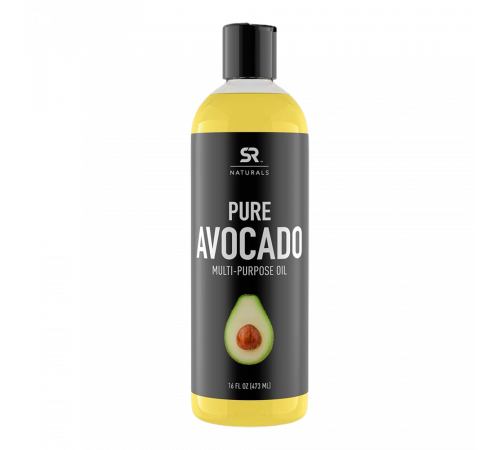 Натуральное Масло Авокадо, Pure avocado oil, Sports Research, 473 мл
