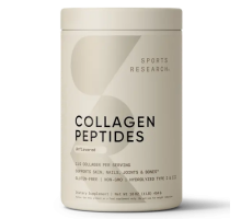 Коллаген, Collagen Peptides Unflavored, Sports Research, 454 г (16 oz)