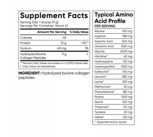 Коллаген, Collagen Peptides Unflavored, Sports Research, 454 г (16 oz)