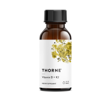 Витамин Д/К2, Vitamin D/K2, Thorne Research, 1 жидкая унция (30 мл)