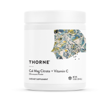 Цитрат кальция и магния, Cal-Mag Citrate + Vitamin C, Thorne, 214 г