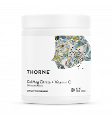 Цитрат кальция и магния, Cal-Mag Citrate + Vitamin C, Thorne, 214 г