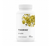 Витамин Д3, Vitamin D, Thorne, 60 капсул