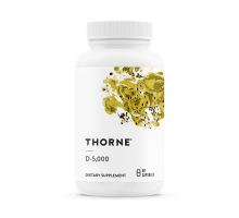 Витамин Д3 5000 МЕ, Vitamin D-5000 IU, Thorne Research, 60 капсул