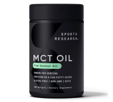 Масло с жирными кислотами МСТ в капсулах 1000 мг, MCT Oil 1000 mg, Sports Research, 120 капсул
