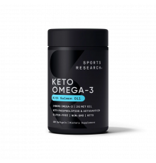 Кето Омега 1400 мг, Keto omega 1400 mg, Sports Research, 120 капсул