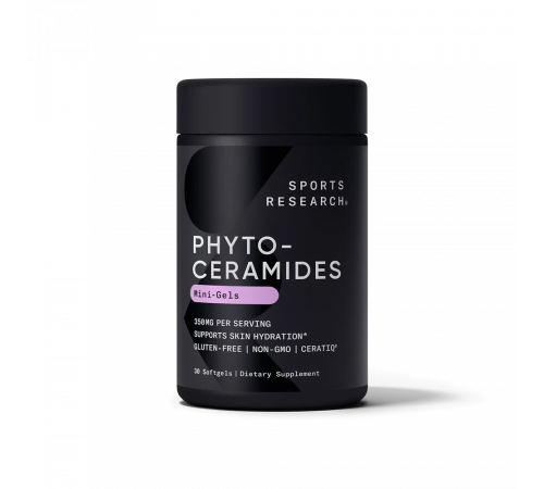 Фитокерамиды для увлажнения кожи, Phytoceramides skin hydration, Sports Research, 30 капсул