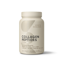 Коллаген, Collagen Peptides Unflavored, Sports Research, 907 гр.