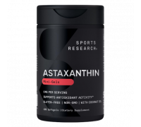 Астаксантин из микроводорослей, Astaxanthin, Sports Research, 120 капсул