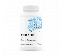 Бисглицинат меди, Copper Bisglycinate, Thorne, 60 капсул