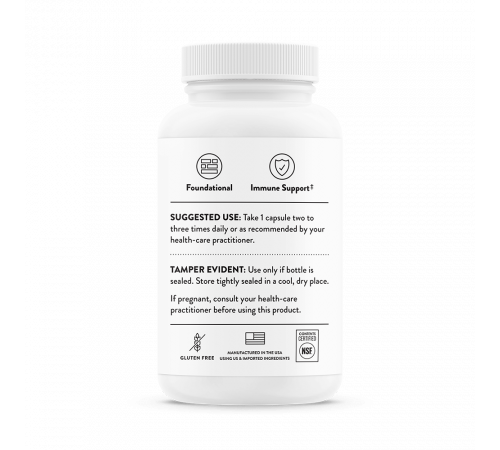 L-лизин, Lysine, Thorne Research, 60 капсул