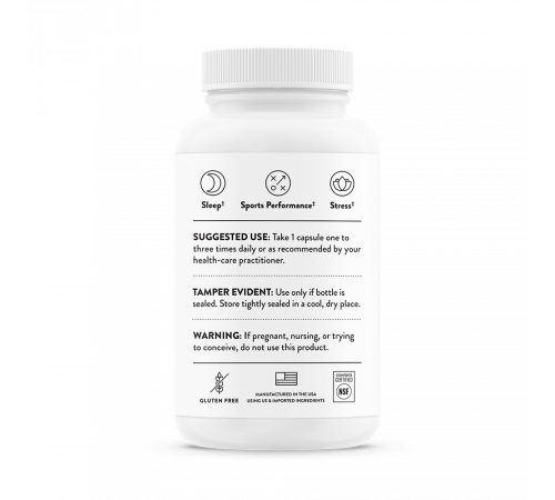 Гамма-аминомасляная кислота (ГАМК), PharmaGABA-100, Thorne Research, 60 капсул