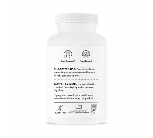 Кальций, Calcium (DiCalcium Malate), Thorne Research, 120 капсул