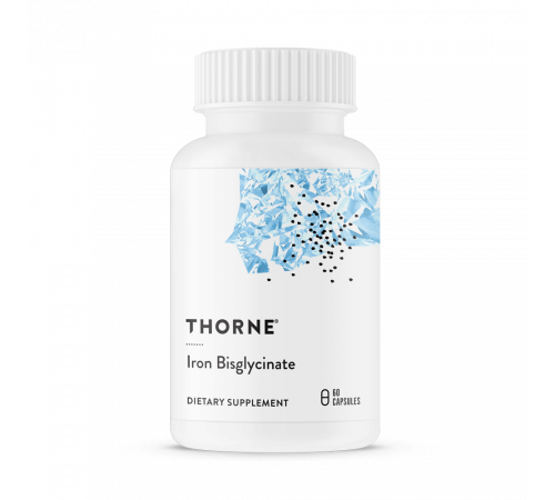 Бисглицинат железа, Iron Bisglycinate, Thorne Research, 60 капсул