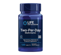 Мультивитамины для приема два раза в день, Two-Per-Day Multivitamin, Life Extension, 120 таблеток