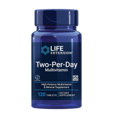 Мультивитамины для приема два раза в день, Two-Per-Day Multivitamin, Life Extension, 120 таблеток
