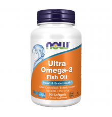 Ультра Омега-3, Ultra Omega-3, Now Foods, 90 капсул