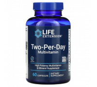 Мультивитамины для приема два раза в день, Two-Per-Day Multivitamin, Life Extension, 60 капсул