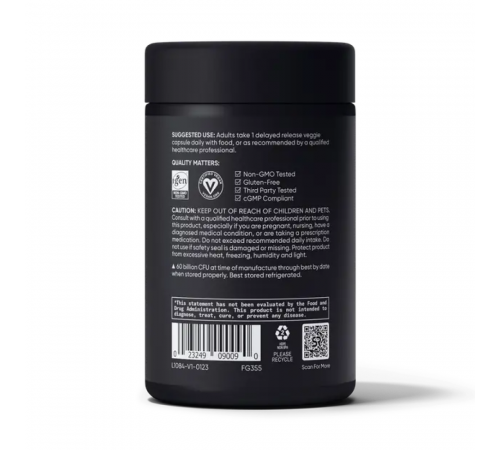 Пробиотический комплекс 60 миллиардов КОЕ, Probiotic 60 Billion, Sports Research, 30 вегетарианских капсул