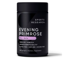 Масло примулы вечерней 500 мг, Evening Primrose Oil 500mg, Sports Research, 240 капсул