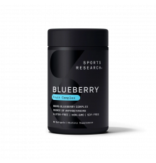 Концентрат черники 800 мг, Blueberry Concentrate 800 mg, Sports Research, 60 капсул