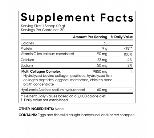 Мультиколлагеновый комплекс, Multi Collagen Complex Unflavored, Sports Research, 300 г