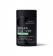 Конъюгированная линолевая кислота (КЛК) 80% 1250 мг, CLA 80% 1250 mg, Sports Research, 90 капсул