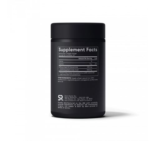 Конъюгированная линолевая кислота (КЛК) 80% 1250 мг, CLA 80% 1250 mg, Sports Research, 90 капсул