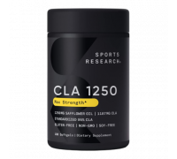 Конъюгированная линолевая кислота (КЛК), CLA, Sports Research, 180 капсул