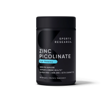 Пиколинат цинка 50 мг, Zinc Picolinate 50 mg, Sports Research, 60 капсул