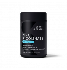 Пиколинат цинка 50 мг, Zinc Picolinate 50 mg, Sports Research, 60 капсул
