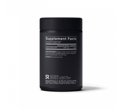 Биотин 2500 мкг, Biotin 2500 mcg, Sports Research, 120 капсул