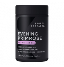 Масло примулы вечерней 1300 мг, Evening Primrose Oil 1300 mg, Sports Research, 120 капсул