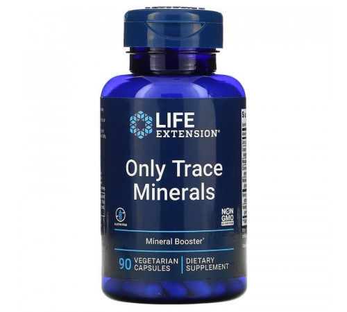 Комплекс микроэлементов, Only Trace Minerals, Life Extension, 90 капсул