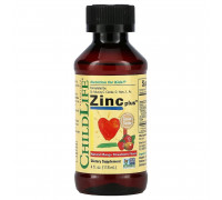 Цинк со вкусом манго и клубники, Zinc Plus, ChildLife, Essentials, 118 мл