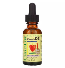 Витамин D3 со вкусом натуральных ягод, Vitamin D 3, ChildLife, 30 мл
