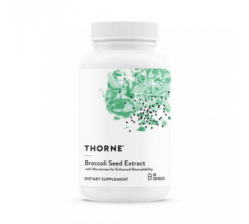 Экстракт семян брокколи, Broccoli Seed Extract, Thorne Research, 60 капсул