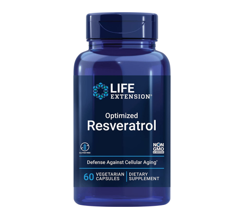Оптимизированный ресвератрол, Optimized Resveratrol, Life Extension, 60 капсул