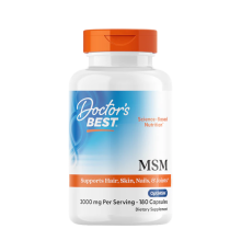 МСМ с OptiMSM 1000 мг, MSM with OptiMSM 1000 mg, Doctor's Best, 180 капсул