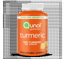 Куркума, Turmeric Curcumin, Qunol, 60 жевательных таблеток
