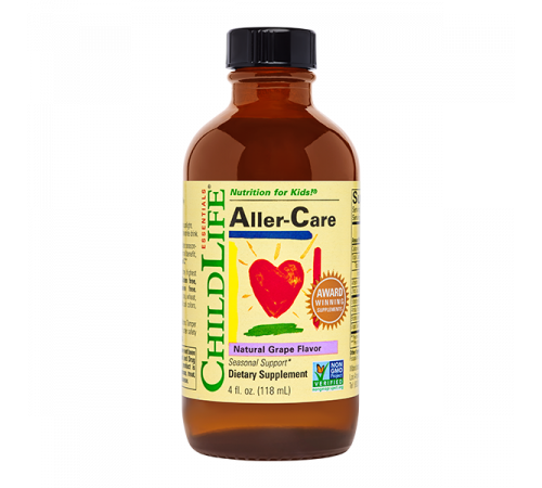 Cредство от аллергии со вкусом винограда, Aller-Care Natural Grape, Childlife, 118 мл